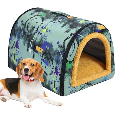 Caseta de exterior impermeable para perros Cama para caseta de perro (1/5)