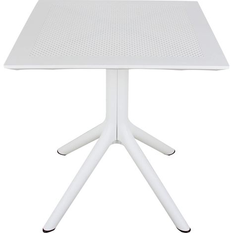 Tavolo in polipropilene per esterno 70x70 cm BROOKLYN - White (1/3)