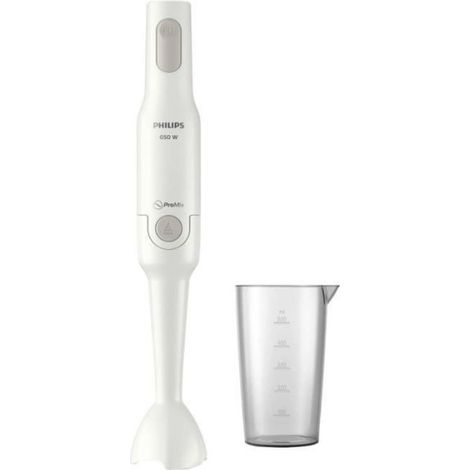 Mixeur Electrique électrique - PHILIPS - HR2531/00 PROMIX - 650 W - Blanc avec bol