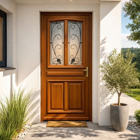 Porta d'ingresso Modello Mathis Dimensioni 215 X80 Spinta a sinistra (dimensioni della tabella)