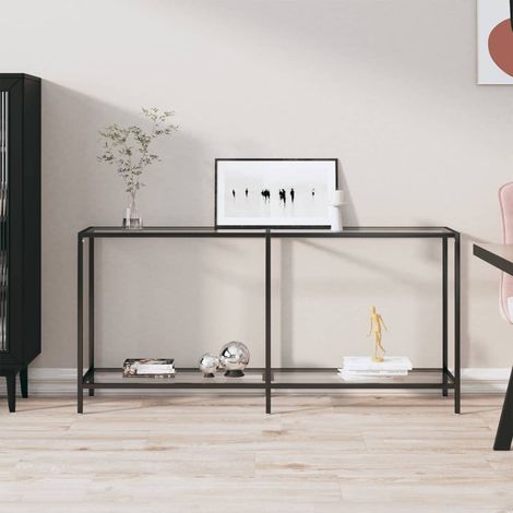 Table console,Table d'entrée Transparent 160x35x75,5 cm Verre trempé ASD68467 (1/5)