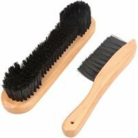 [JAMAIS UTILISÉ]Brosse Billard, Table de Billard Brosse Billard Nettoyage Billard Entretien Billard, 2 PCS Billard Table Brosse Poignée en Bois Table De Billard et Rail Brosse Set De Nettoyage Outils  (1/4)