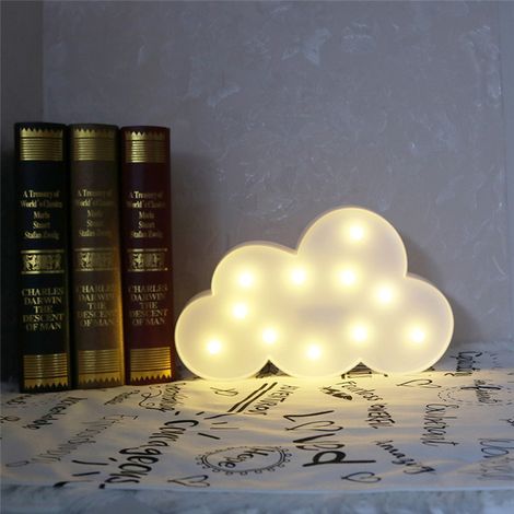 Dekorative LED-Nachtlichter in Halbmond-, Stern- und Wolkenform für Kinder und Erwachsene (1/5)