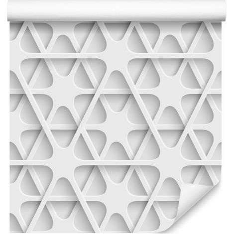Carta da parati moderna con motivo geometrico per soggiorno e camera da letto, 50x1000 cm (1/5)