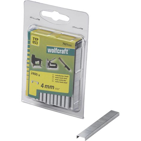 Wolfcraft - 2400 Klammern br,X-hart.Stahl Typ53 4mm - 7021000