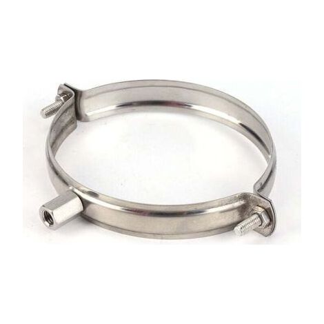 75mm Stainless Steel Pipe Bracket - Conduit Mounting Clip - PVC Pipe Bracket - Metal Pipe Clamp - Rigid Duct Bracket - Pipe Clamp (1/4)