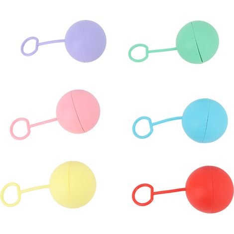 Ballons à eau réutilisables multicolores en silicone avec anneau de traction, jouets pour enfants. (1/5)