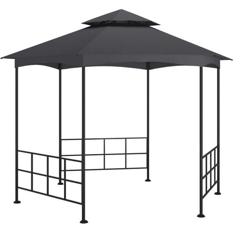 Pavillon mit Seitenwänden 3,1x2,7 m Anthrazit