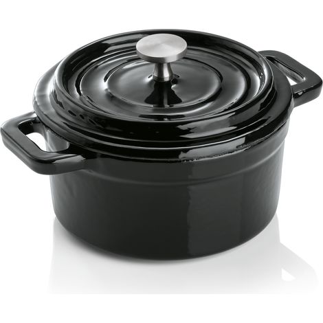 Cocotte en Acier Inoxydable noir H 65 mm Ø 100 mm 2 - Was Germany