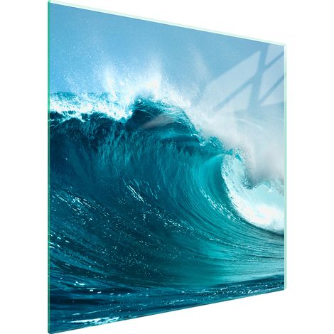 Plaque de protection en verre pour poêle 50x52 ondulée (1/5)