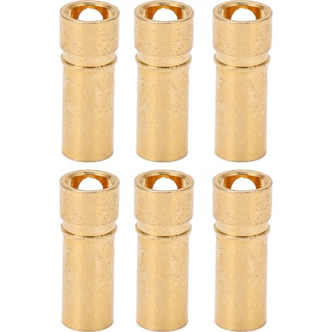 Lot de 10 fiches bananes haute performance de transmission, technologie CNC de haute précision, installation facile, connecteurs bananes à monter soi-même. (1/5)