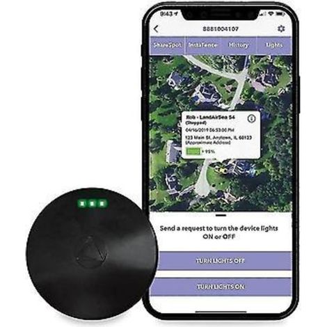 Traceur GPS 54 - 4G LTE, étanche, avec support magnétique pour le suivi de véhicules, d'objets et de personnes âgées.