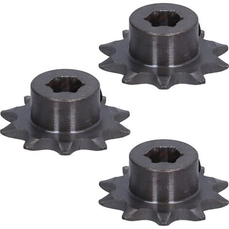 Kit de 3 pignons d'entraînement en acier, pas de 8 mm, trou hexagonal, 10 dents, référence 5307‑4008‑0010 (1/5)
