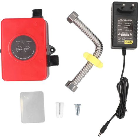 Bomba de refuerzo de agua automática de 100 W, controlador automático de 24 V CC, 32 l/min, para grifo de ducha mural, cocina o baño. (1/5)