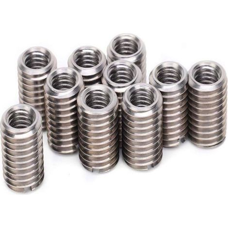 10 Écrou de réduction,Acier inoxydable 303,Filetage M8 femelle,M12 mâle,Réparation filetage,Industrie automobile (1/4)