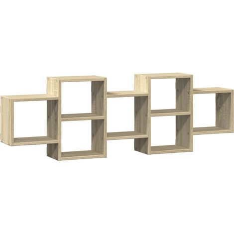 Maison Exclusive - Wandregal Sonoma-Eiche 129x18x42 cm Holzwerkst