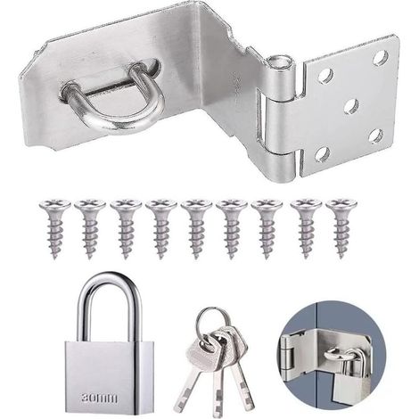 Loquet de sécurité en inox pour porte (1/5)