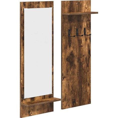 Maison Exclusive - Wandmontierter nachttisch Geräucherte Eiche 70