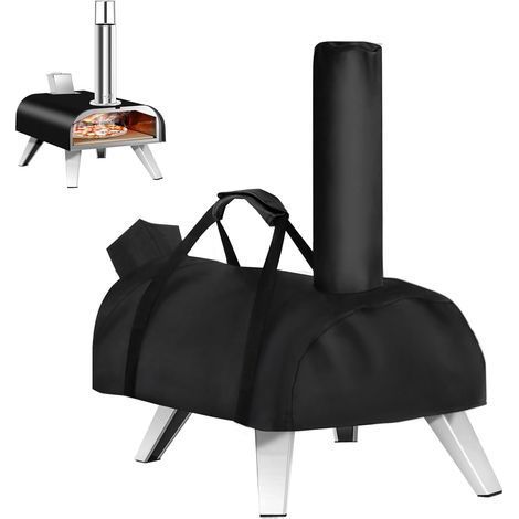 Housse de four à pizza pour grand horn, 30,5 cm, 420D robuste, imperméable, pour four à pizza avec cheminée, accessoires de four à pizza portable, 70 x 38 x 18 cm (1/5)