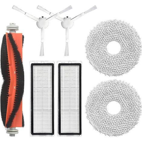 7-teiliges Set Haupt- und Seitenbürsten-HEPA-Filter-Wischtücher für Xiaomi Mijia B101cn (1/4)