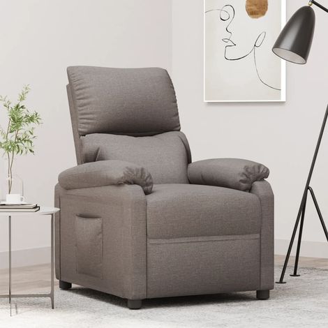 Relaxsessel Taupe Stoff