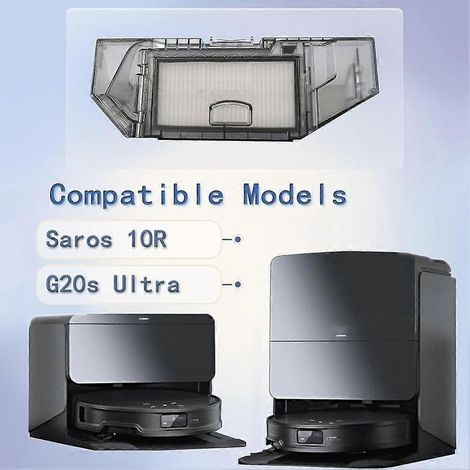 Pezzi di ricambio per l'aspirapolvere robot Roborock Saros10R/G20S Ultra: contenitore della polvere e filtro. (1/5)