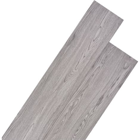 Vidaxl – Planches de sol PVC 5,26m² 122,8 x 23,8 cm – Épaisseur 2mm – Résistant à l'usure et antidérapant – Aspect bois naturel gris foncé (1/7)
