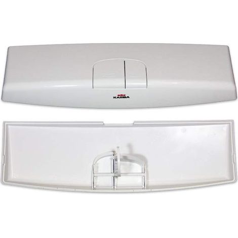 Coperchio bianco ricambio cassetta con doppio pulsante duo 300750 Kariba