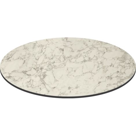Plateau de table ronde 60 cm 4 places marbre (1/5)