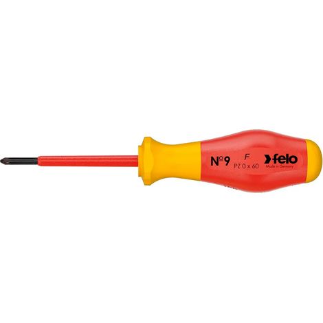 Cacciavite felo no9 vde pozidriv isolato certificato VDE 1000V