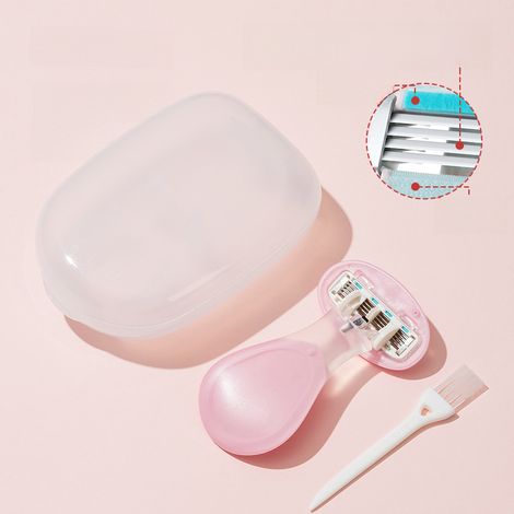 Cuchilla de afeitar para la depilación íntima, púbica y de las axilas. Depilación corporal completa. Cabezal de cuchilla de 5 capas importado (caja rosa pequeña). (1/5)