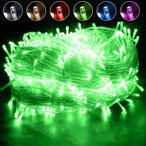 Guirlande Lumineuse Noël Halloween Imperméable IP65 20M 200LEDs Vert,8 Modes,Pour Jardin,Fête,Intérieure Extérieure,CE RoHS (1/5)