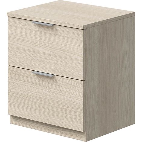 Comodino Con 2 Cassetti Per Camera Da Letto Cameretta Ragazzi Studio Ingresso Comò Settimino Zona Notte 38 x 33,5 x 45 cm Cm Colore Rovere