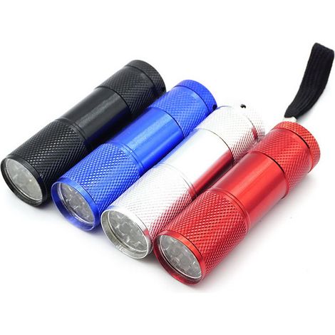 18t. Ensemble de mini lampes de poche LED, lampe à main en aluminium de petite couleur avec bracelet et 54 piles AAA pour le camping, les lampes de poche, les lampes de poche, l'extérieur, les jouets (1/4)