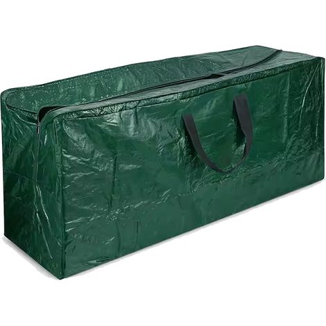 Borsa Per Albero Di Natale Fino A 210 Cm Sacca Di Stoccaggio In Poliestere 600D Anti UV Adatta Anche Per Trasloco Cuscini Giardino Con Maniglie Custodia Impermeabile 120 x 32 x 45 Cm Verde (1/3)
