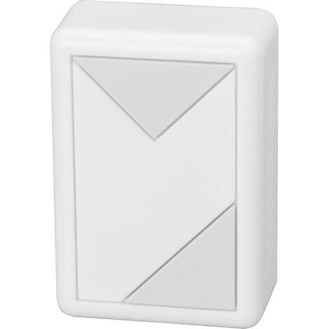 Heidemann Zweiklang-Gong Prisma grauweiß 118x80x38mm Klingeltransformator 82 dB