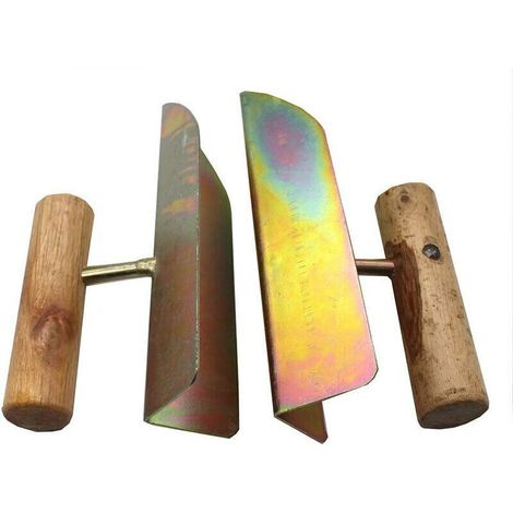 Truelle d'angle intérieure, outil de nettoyage d'angle, truelle d'angle extérieure, spatule, outils de maçonnerie et de carrelage, 2 truelles d'angle (1/5)