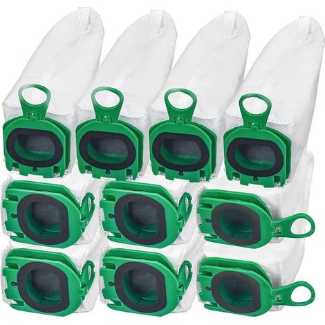 Compatible with Vorwerk VB100/FP100 vacuum cleaner accessory set, 10 non-woven dust bags. (1/5)