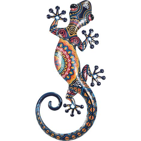 Signes Grimalt Wall Wall Lizard Jardin Mur de jardin orange Adorno - 2x46x20cm
