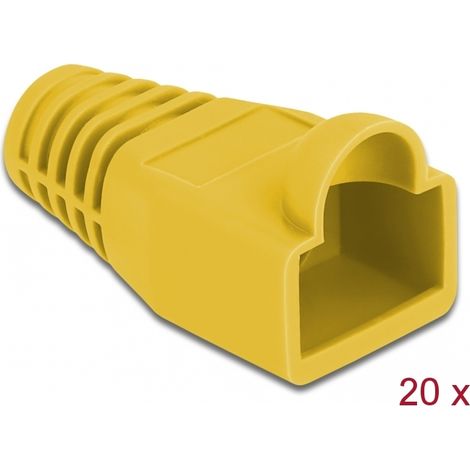 Funda RJ45 Amarilla bolsa de 20 piezas
