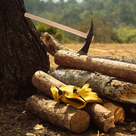 Manche de houe traditionnel de rechange en bois, outil ergonomique pour le jardinage (1/3)