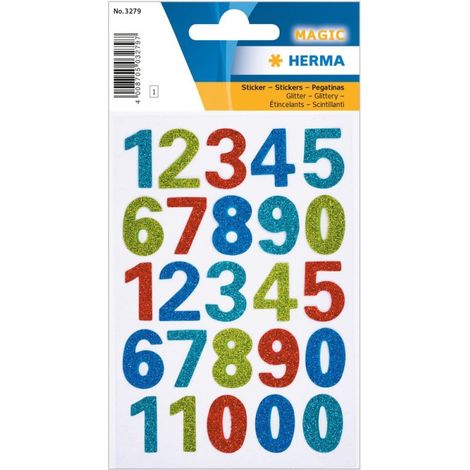 Stickers Herma - Numeri 0-9 Colorati He3279 X1