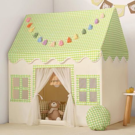 Tente de Jeu Enfants: Tente pour Tout-Petits pour l'intérieur l'extérieur - Grande Maison de Jouets pour Les Anniversaires de garçons et de Filles,Vert (1/5)
