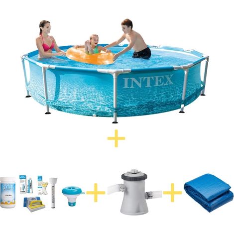 Intex Piscine Tubulaire Ronde - 305x76 cm - 4-pièces  S21318 (1/4)