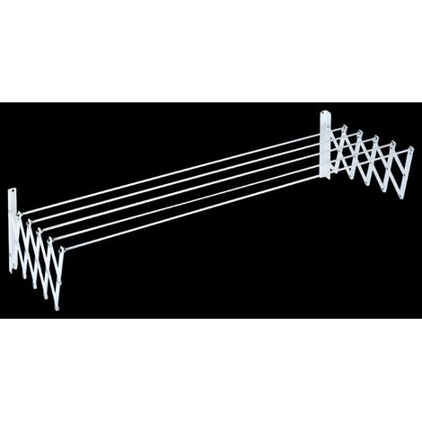 FPLUS tendedero extens.1.20 blis.blanco , Tendedero extensible plastificado blanco
Fondo cerrado: 13,5 cm.
Fondo abierto: 78 cm.
Ancho total: 120 cms.
Total de varillas 5.