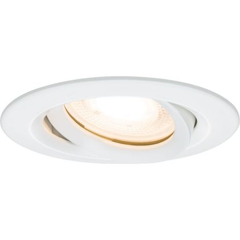 Nova Spot encastrable pour salle de bains LED GU10 7 W IP65 blanc mat S309401 (1/5)