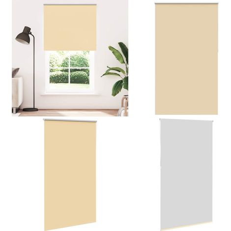 vidaXL Verdunkelungsrollo Beige 130x210 cm Stoffbreite 126,6 cm (1/5)