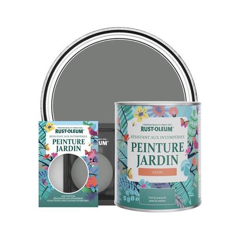 Peinture Jardin, Finition Satinée - Gris Ombre (1/3)