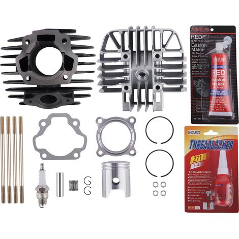 Cylinder Barrel Kit For Yamaha PW80 w/ Gasket, Piston, Head & Studs. PW PY BW 80 (1/5)