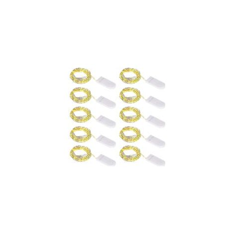 Batteriebetriebene LED-Lichterkette (10 Stück), kleine Lichterkette mit Batterien, 1 m
